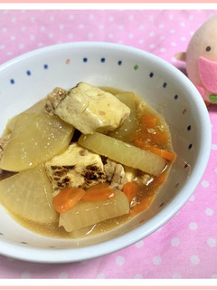 たべまる給食【だいこんのそぼろ煮】-レシピのメイン写真