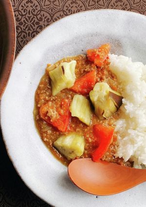 牛挽肉のトマト・茄子カレー　-レシピのメイン写真