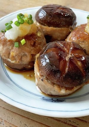 コロンとジューシー　しいたけの肉詰め-レシピのメイン写真