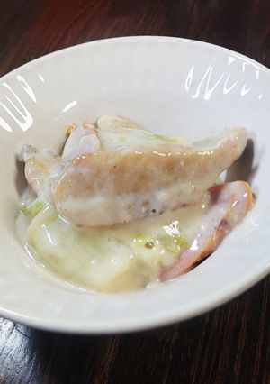 ズボラ飯！簡単♪冬の定番白菜のクリーム煮-レシピのメイン写真