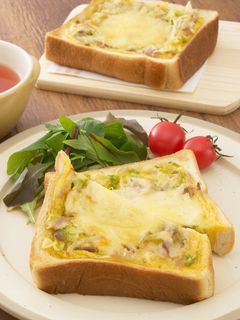 食パンのキャベツキッシュ-レシピのメイン写真