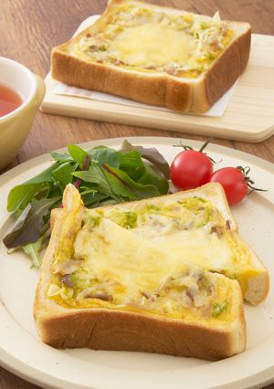 食パンのキャベツキッシュ-レシピのメイン写真