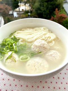 鶏白湯風。鶏肉団子にゅうめん-レシピのメイン写真