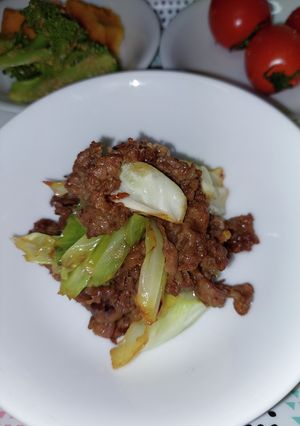 牛肉とキャベツのオイスターソース炒め-レシピのメイン写真
