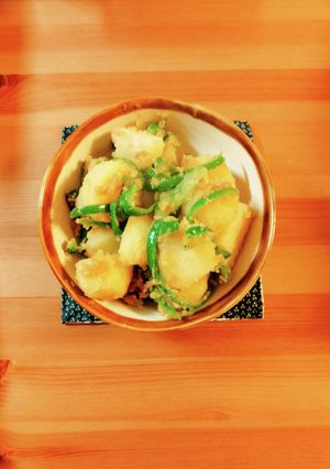じゃがいもとピーマンの胡麻炒め-レシピのメイン写真