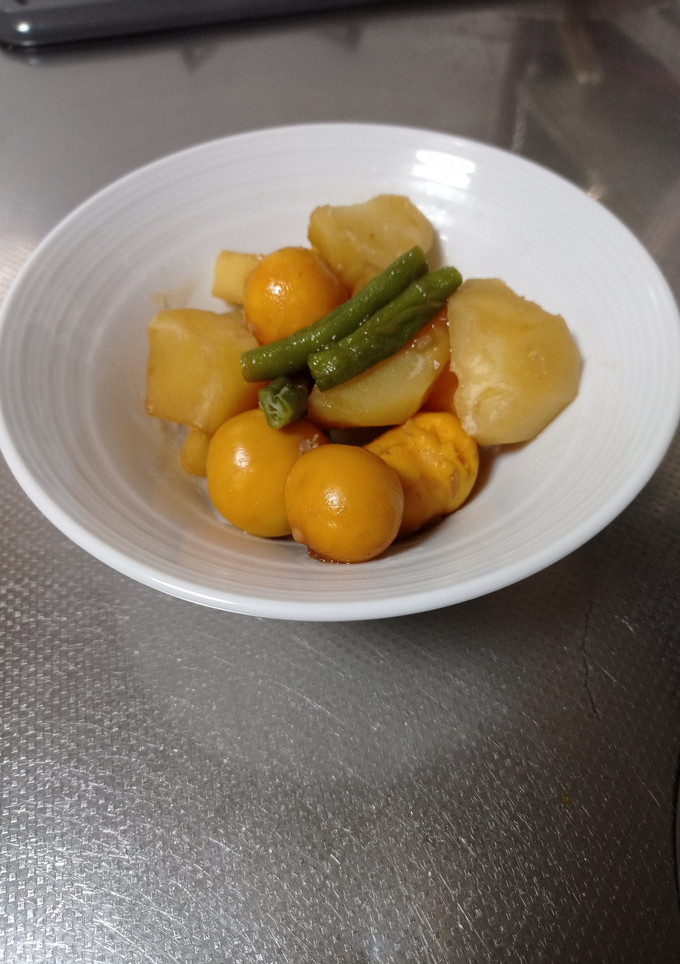 じゃが芋ときんかん（鶏の卵）の煮物-レシピのメイン写真