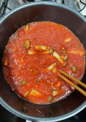 トマトソースで食べるバケット-レシピのメイン写真