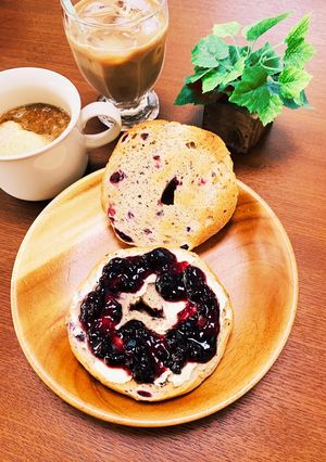 クリームチーズとブルーベリーベーグル-レシピのメイン写真