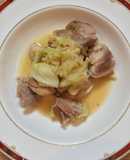 鶏もも肉ときゃべつの塩麹炒め