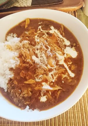 鶏ガラのカレー！激辛です。朝カレー〜-レシピのメイン写真