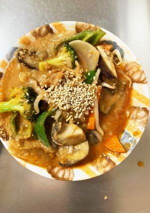 レンジもやし入きな粉ピザソース味甘酢酢豚-レシピのメイン写真