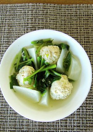 かぶと鶏団子のあんかけ-レシピのメイン写真