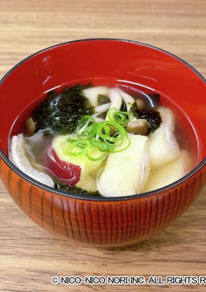 海苔香る秋の味覚お味噌汁-レシピのメイン写真