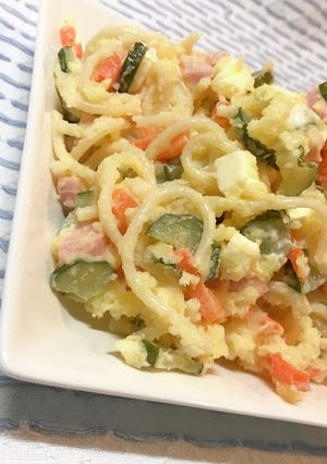 ポテトパスタのチーズ入りマヨネーズサラダ-レシピのメイン写真