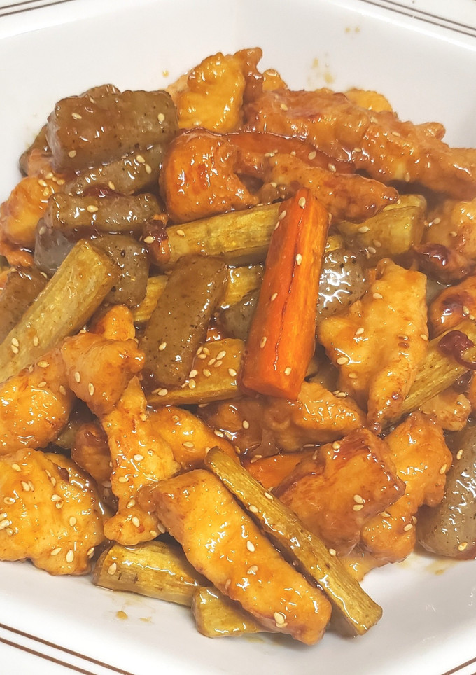 鶏胸と根菜の揚げじょっぱ煮-レシピのメイン写真