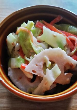 レンチン簡単シャキシャキサラダ-レシピのメイン写真