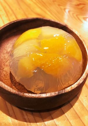 ポリ袋でまんまる寒天-レシピのメイン写真