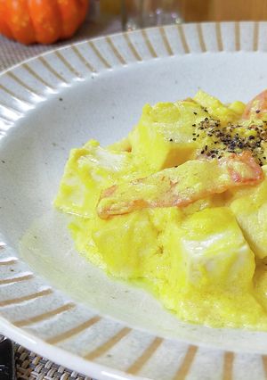 濃厚なのにあっさり味♪豆腐ボナーラ-レシピのメイン写真