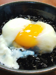 温泉卵かけご飯 イカ墨パウダー-レシピのメイン写真