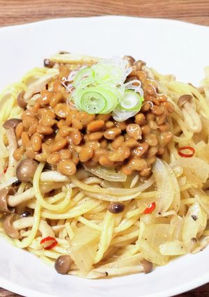 まるごと粉末だしの納豆スパゲティ-レシピのメイン写真