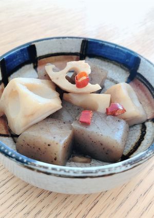 蓮根とこんにゃくのピリ辛煮-レシピのメイン写真