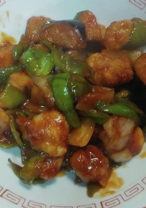 茄子と鶏皮ボールの酢豚風-レシピのメイン写真