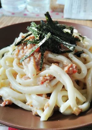 クリーミー鶏そぼろうどん☆-レシピのメイン写真