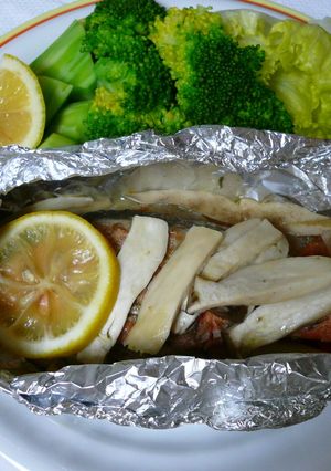 塩鮭でもヘルシーホイル蒸し焼き-レシピのメイン写真