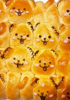かわいい尻尾つき♡犬のちぎりパン by ひまだいママ 【クックパッド