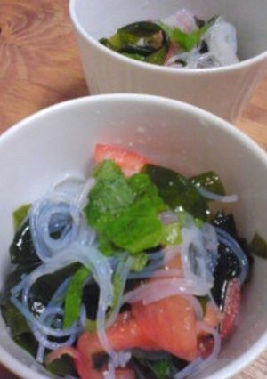 トマトと春雨のサラダ酢の物-レシピのメイン写真