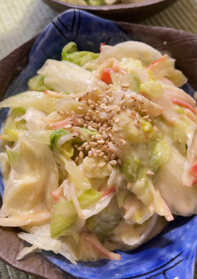 たっぷりレタスの酢味噌マヨ和え-レシピのメイン写真