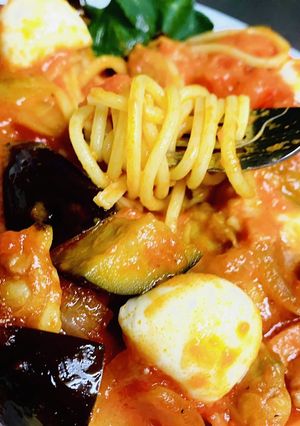モッツァレラチーズのトマトパスタ-レシピのメイン写真