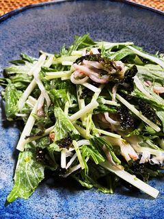水菜と韓国海苔フレークのマヨサラダ-レシピのメイン写真