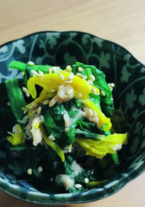 ほうれん草と菊のナムル-レシピのメイン写真