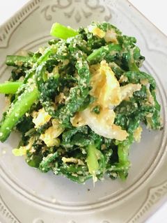 簡単!黄金比で白菜と春菊の胡麻和え-レシピのメイン写真