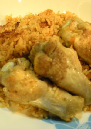 骨付きチキンのカレートマトピラフ-レシピのメイン写真