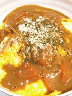 カレーソースオムライス♪カレーの残りで♪-レシピのメイン写真