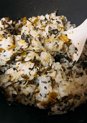 ごま油香る高菜じゃこごはん-レシピのメイン写真