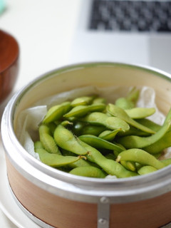 冷凍えだ豆のせいろ蒸し-レシピのメイン写真