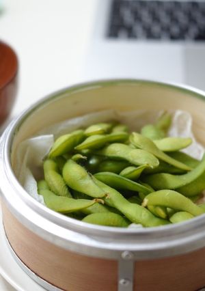 冷凍えだ豆のせいろ蒸し-レシピのメイン写真