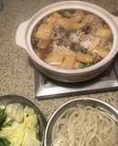 コスパがいい釜揚げうどん風の寄せ鍋