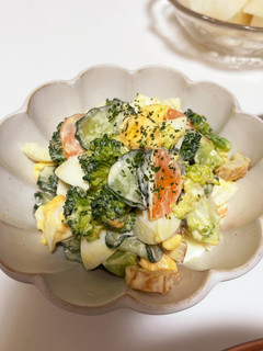 野菜たっぷりマヨたまサラダ-レシピのメイン写真