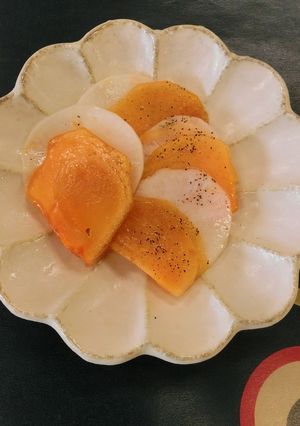 かぶと柿のカルパッチョ-レシピのメイン写真