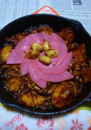 ポテト＆ビアソの焼きうどんナポリタン風-レシピのメイン写真