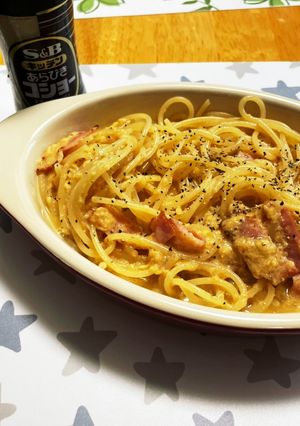 カルボナーラ甘酒×スペシャル味噌味-レシピのメイン写真