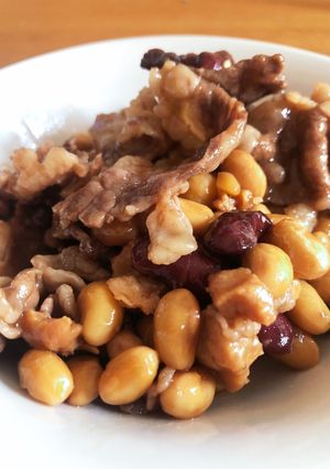 ❀簡単❀カネハツ大豆ミートと牛肉しぐれ-レシピのメイン写真