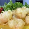 中華料理店のエビの天ぷら