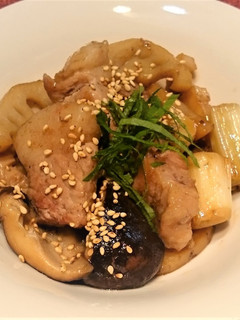 豚肉と秋野菜の照焼き-レシピのメイン写真