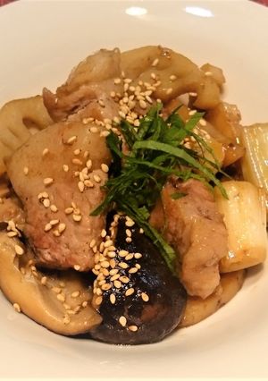 豚肉と秋野菜の照焼き-レシピのメイン写真