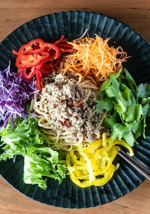 たんぱく質 36g:タイ風ひき肉サラダ-レシピのメイン写真